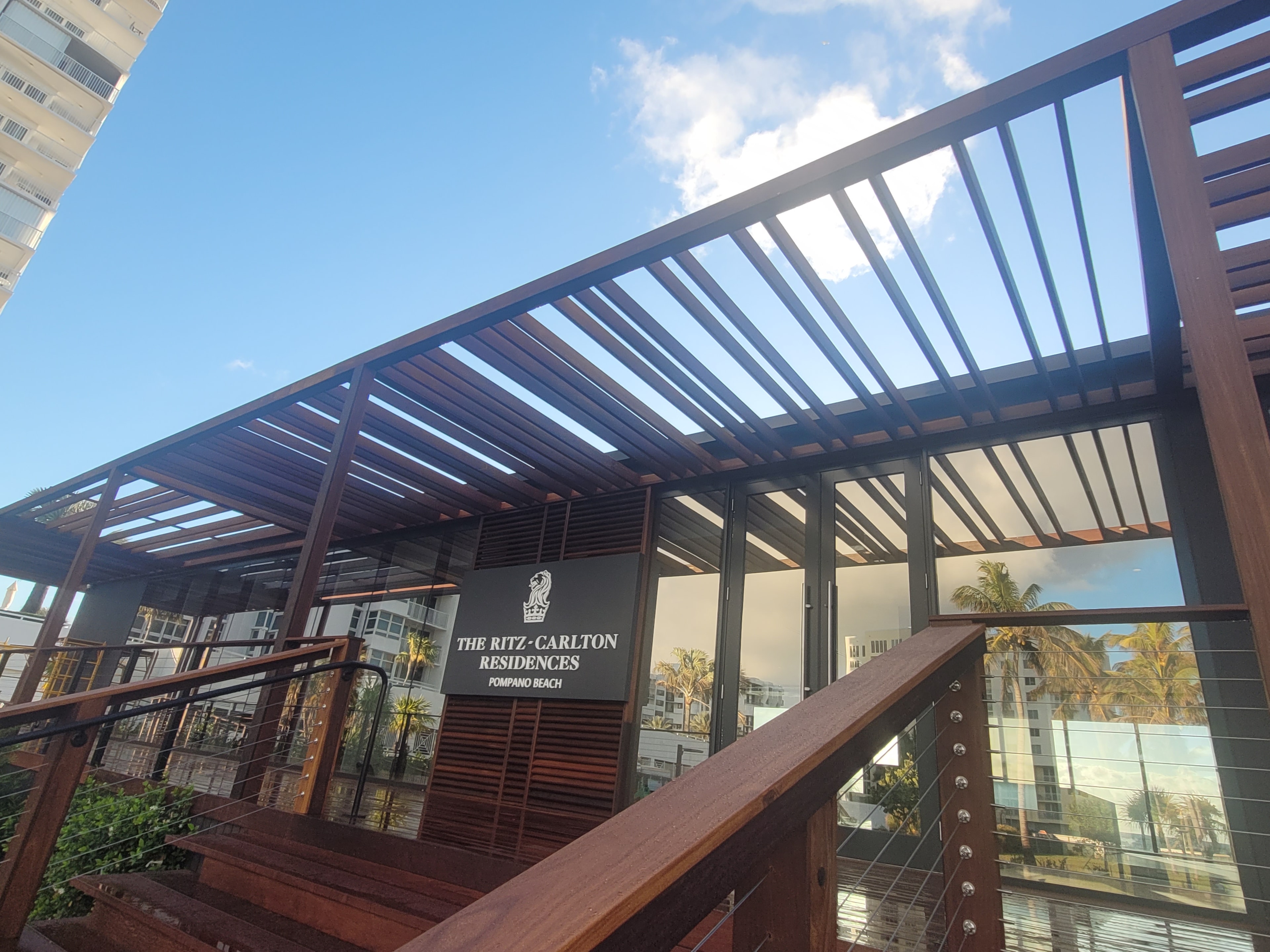 Ritz-Carlton Residences Pompano Beach — Ipe deck entrance approach