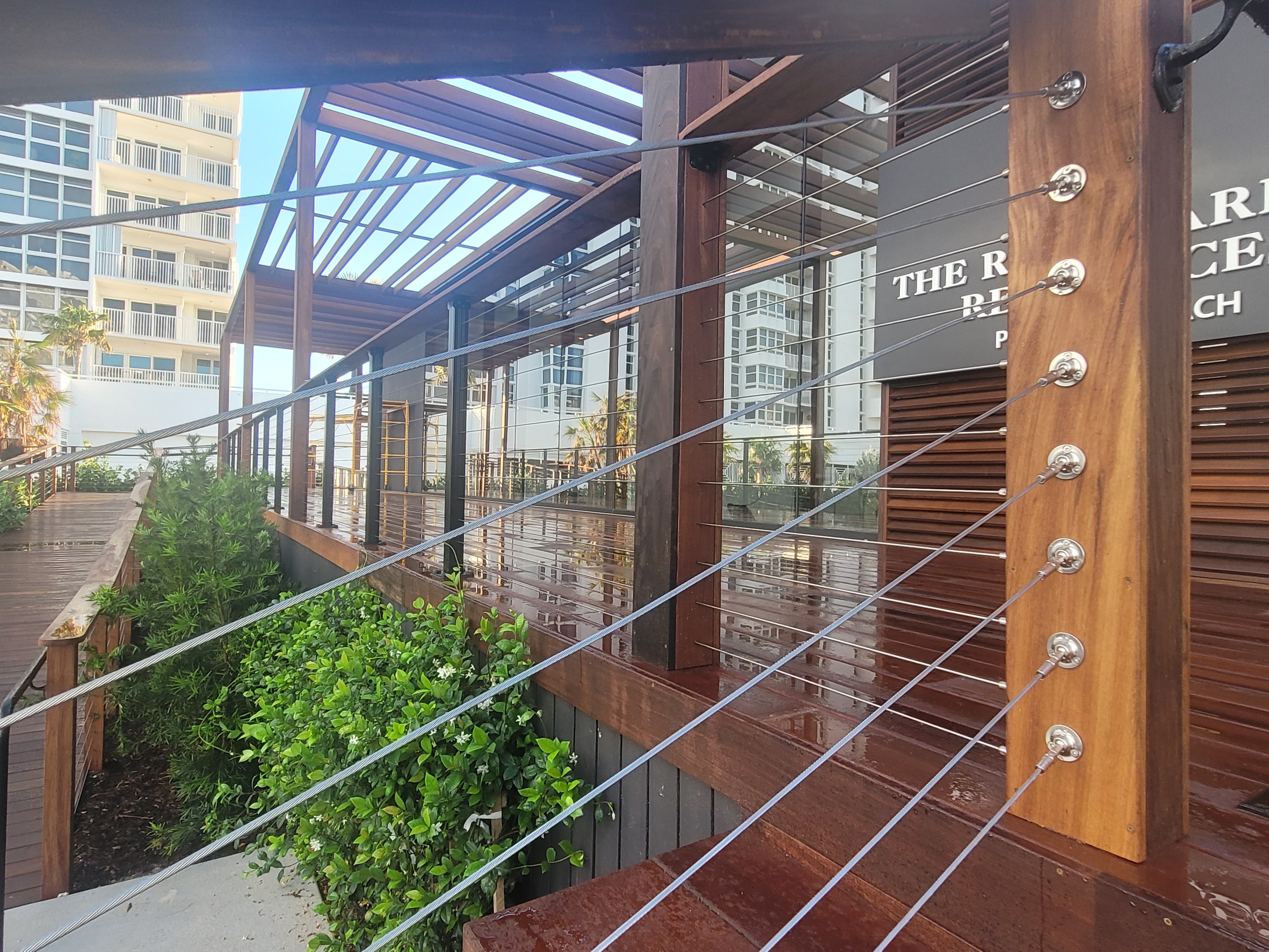 Ritz-Carlton Residences Pompano Beach — Rooftop terrace with metal railings