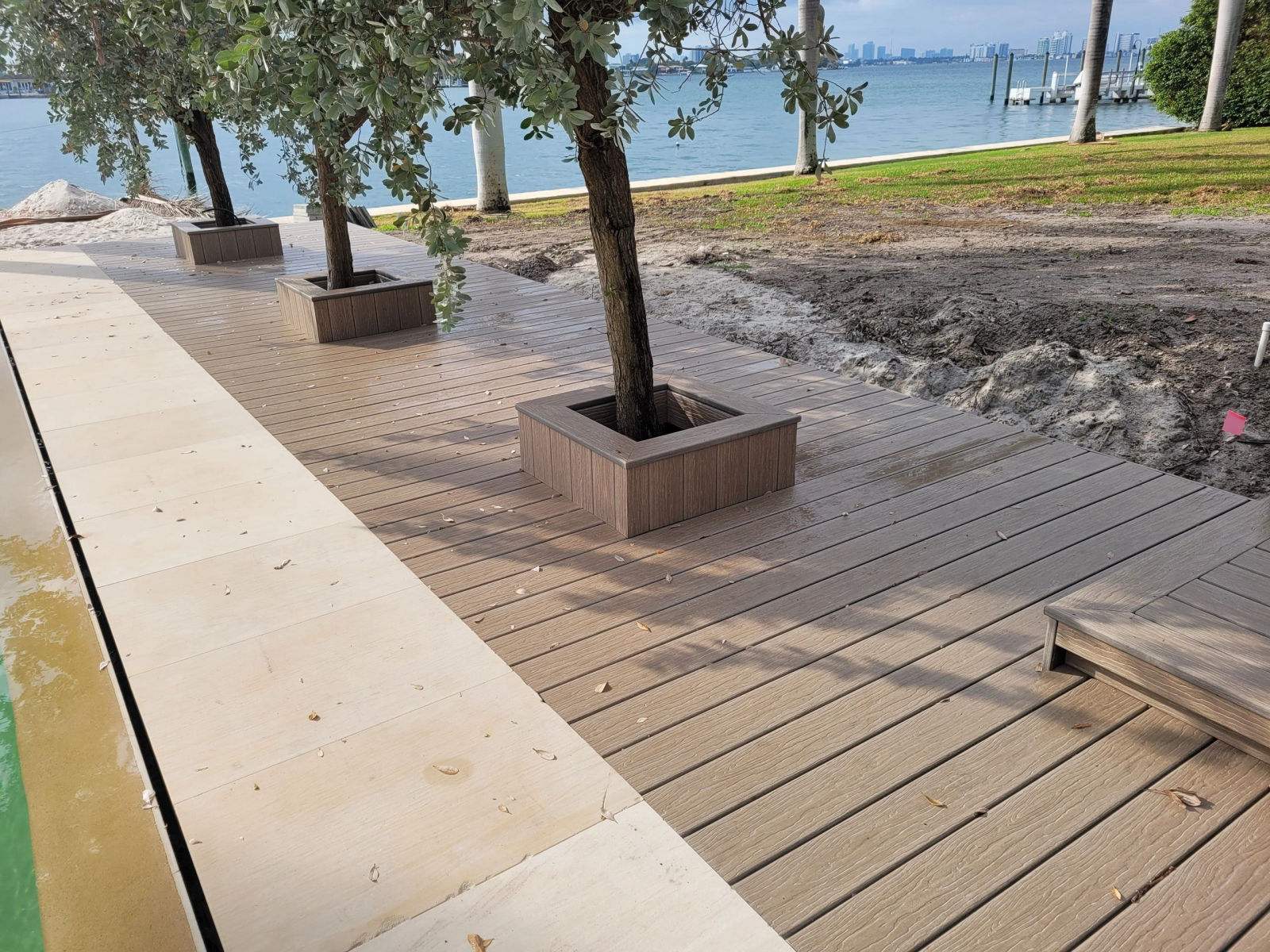 Adriana Lima Residence — luxury outdoor deck construction detail