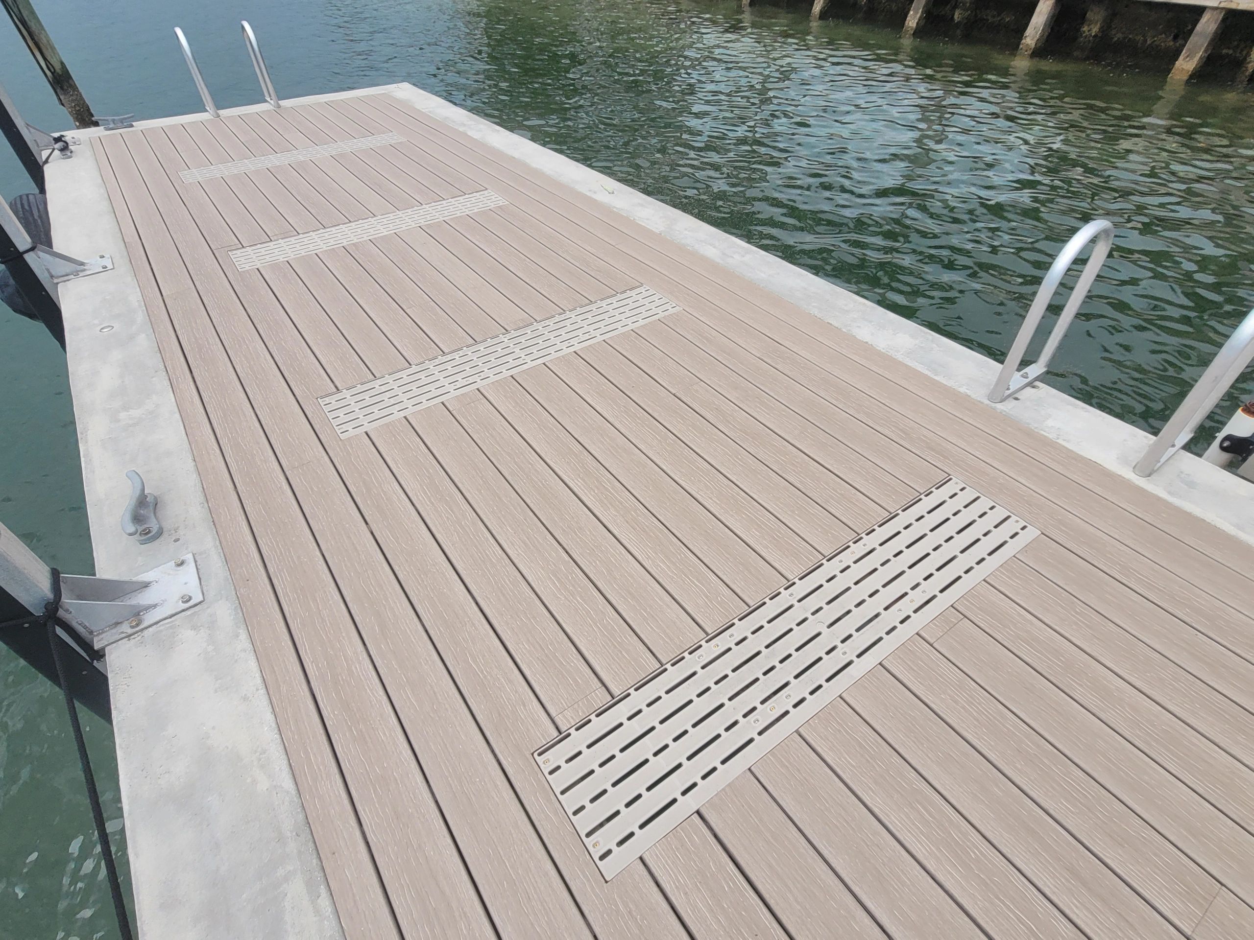 Adriana Lima Residence — deck construction progress, Indian Creek Village