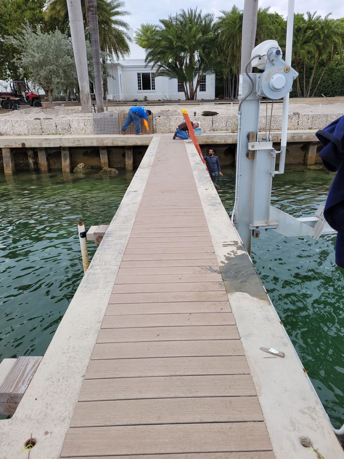 Adriana Lima Residence — composite deck and marine structure, Indian Creek Village