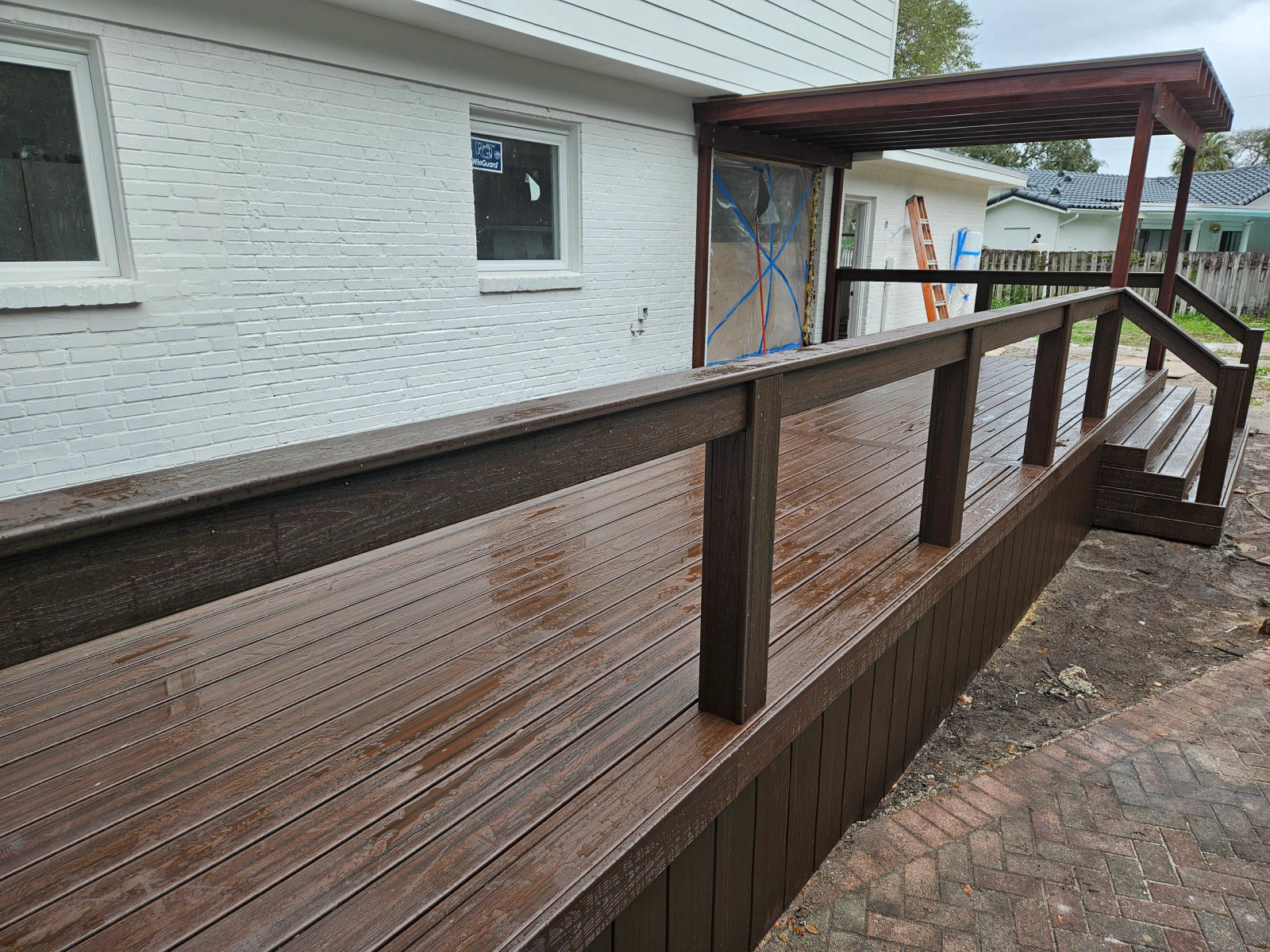Composite deck installation by Deckmasters of South Florida
